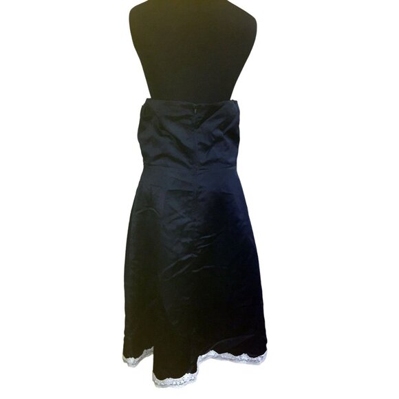 Womens Studio Y Black/White Strapless dress Size 13/14 - Picture 5 of 6